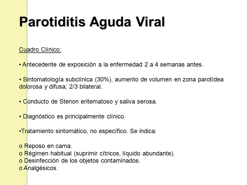 periodo de transmision de parotiditis periodo de transmision de parotiditis
